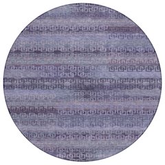 Machine Washable Indoor/Outdoor Chantille ACN2029 Plum 8' x 8' Round Rug