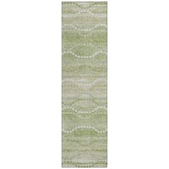 Machine Washable Indoor/Outdoor Chantille ACN2030 Sage 2'3" x 7'6" Runner Rug