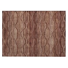 Machine Washable Indoor/Outdoor Chantille ACN2031 Paprika 1'8" x 2'6" Rug