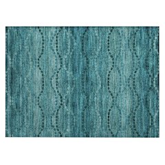 Machine Washable Indoor/Outdoor Chantille ACN2031 Turquoise 1'8" x 2'6" Rug