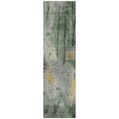 Machine Washable Indoor/Outdoor Chantille ACN2032 Pewter 2'3" x 7'6" Runner Rug
