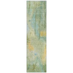 Machine Washable Indoor/Outdoor Chantille ACN2032 Sage 2'3" x 7'6" Runner Rug