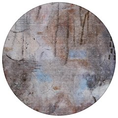 Machine Washable Indoor/Outdoor Chantille ACN2032 Taupe 8' x 8' Round Rug