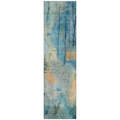 Machine Washable Indoor/Outdoor Chantille ACN2032 Teal 2'3" x 7'6" Runner Rug