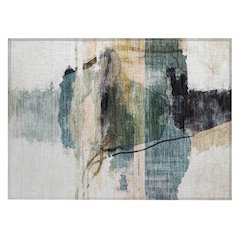 Machine Washable Indoor/Outdoor Chantille ACN2033 Green 1'8" x 2'6" Rug
