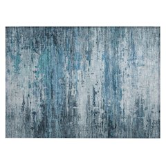 Machine Washable Indoor/Outdoor Chantille ACN2034 Blue 1'8" x 2'6" Rug