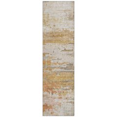 Machine Washable Indoor/Outdoor Chantille ACN2034 Khaki 2'3" x 7'6" Runner Rug