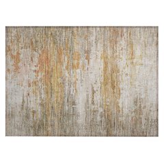 Machine Washable Indoor/Outdoor Chantille ACN2034 Khaki 1'8" x 2'6" Rug