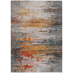Machine Washable Indoor/Outdoor Chantille ACN2034 Terracotta 2'6" x 3'10" Rug