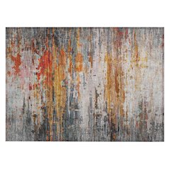 Machine Washable Indoor/Outdoor Chantille ACN2034 Terracotta 1'8" x 2'6" Rug