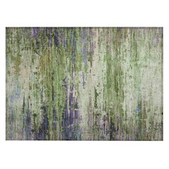 Machine Washable Indoor/Outdoor Chantille ACN2035 Green 1'8" x 2'6" Rug