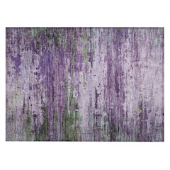Machine Washable Indoor/Outdoor Chantille ACN2035 Purple 1'8" x 2'6" Rug