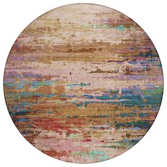 Machine Washable Indoor/Outdoor Chantille ACN2035 Sage 8' x 8' Round Rug