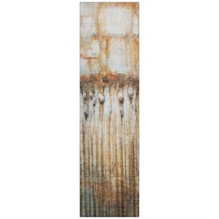 Machine Washable Indoor/Outdoor Chantille ACN2038 Paprika 2'3" x 7'6" Runner Rug