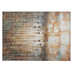 Machine Washable Indoor/Outdoor Chantille ACN2038 Paprika 1'8" x 2'6" Rug