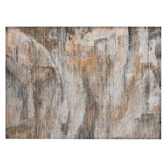 Machine Washable Indoor/Outdoor Chantille ACN2039 Brown 1'8" x 2'6" Rug