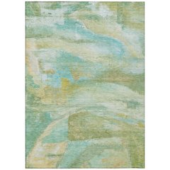Machine Washable Indoor/Outdoor Chantille ACN2039 Green 2'6" x 3'10" Rug