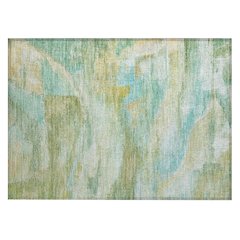Machine Washable Indoor/Outdoor Chantille ACN2039 Green 1'8" x 2'6" Rug