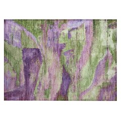 Machine Washable Indoor/Outdoor Chantille ACN2040 Purple 1'8" x 2'6" Rug