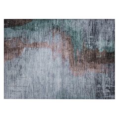 Machine Washable Indoor/Outdoor Chantille ACN2041 Blue 1'8" x 2'6" Rug