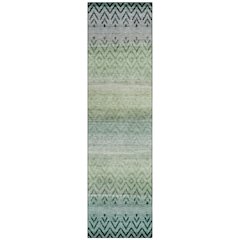 Machine Washable Indoor/Outdoor Chantille ACN2042 Teal 2'3" x 7'6" Runner Rug
