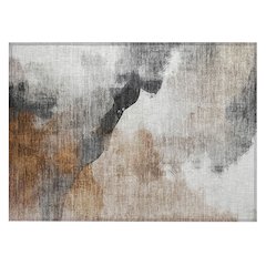 Machine Washable Indoor/Outdoor Chantille ACN2043 Paprika 1'8" x 2'6" Rug