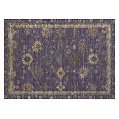 Machine Washable Indoor/Outdoor Chantille ACN2045 Eggplant 1'8" x 2'6" Rug