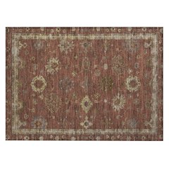 Machine Washable Indoor/Outdoor Chantille ACN2045 Paprika 1'8" x 2'6" Rug
