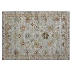 Machine Washable Indoor/Outdoor Chantille ACN2045 Taupe 1'8" x 2'6" Rug