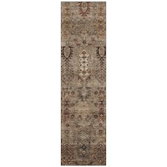 Machine Washable Indoor/Outdoor Chantille ACN2047 Brown 2'3" x 7'6" Runner Rug