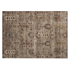 Machine Washable Indoor/Outdoor Chantille ACN2047 Brown 1'8" x 2'6" Rug