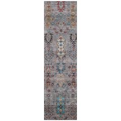 Machine Washable Indoor/Outdoor Chantille ACN2047 Gray 2'3" x 7'6" Runner Rug