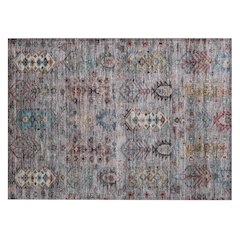 Machine Washable Indoor/Outdoor Chantille ACN2047 Gray 1'8" x 2'6" Rug