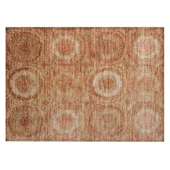 Machine Washable Indoor/Outdoor Chantille ACN2050 Terracotta 1'8" x 2'6" Rug