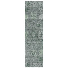 Machine Washable Indoor/Outdoor Chantille ACN2051 Aloe 2'3" x 7'6" Runner Rug