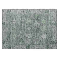 Machine Washable Indoor/Outdoor Chantille ACN2051 Aloe 1'8" x 2'6" Rug