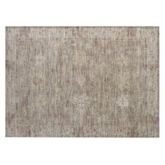 Machine Washable Indoor/Outdoor Chantille ACN2051 Khaki 1'8" x 2'6" Rug