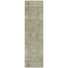 Machine Washable Indoor/Outdoor Chantille ACN2051 Sage 2'3" x 7'6" Runner Rug
