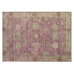 Machine Washable Indoor/Outdoor Chantille ACN2052 Pink 1'8" x 2'6" Rug