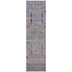 Machine Washable Indoor/Outdoor Chantille ACN2053 Blue 2'3" x 7'6" Runner Rug