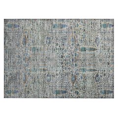 Machine Washable Indoor/Outdoor Chantille ACN2053 Brown 1'8" x 2'6" Rug