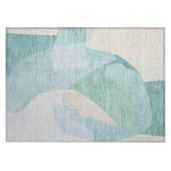 Machine Washable Indoor/Outdoor Chantille ACN2058 Seafoam 1'8" x 2'6" Rug