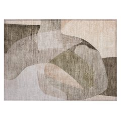 Machine Washable Indoor/Outdoor Chantille ACN2058 Taupe 1'8" x 2'6" Rug