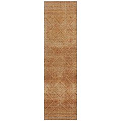 Machine Washable Indoor/Outdoor Chantille ACN2060 Copper 2'3" x 7'6" Runner Rug