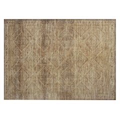 Machine Washable Indoor/Outdoor Chantille ACN2060 Khaki 1'8" x 2'6" Rug