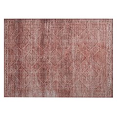 Machine Washable Indoor/Outdoor Chantille ACN2060 Pink 1'8" x 2'6" Rug