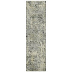 Machine Washable Indoor/Outdoor Chantille ACN2061 Pewter 2'3" x 7'6" Runner Rug