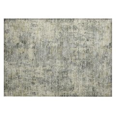 Machine Washable Indoor/Outdoor Chantille ACN2061 Pewter 1'8" x 2'6" Rug