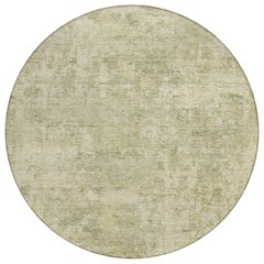 Machine Washable Indoor/Outdoor Chantille ACN2061 Sage 8' x 8' Round Rug
