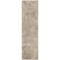 Machine Washable Indoor/Outdoor Chantille ACN2061 Taupe 2'3" x 7'6" Runner Rug